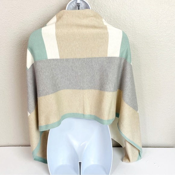 J. McLaughlin Color Block Worth Poncho OS - Picture 3 of 7
